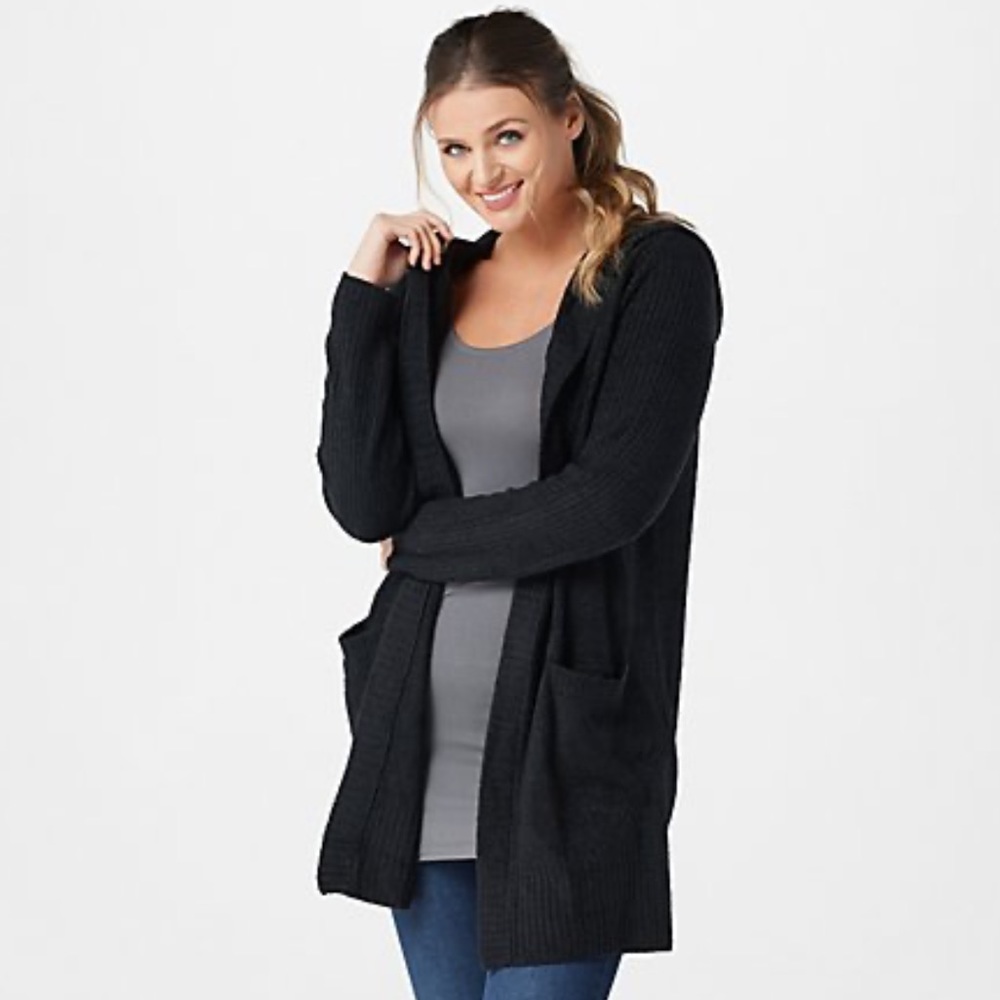 Barefoot Dreams CozyChic Lite: Hooded Cardi